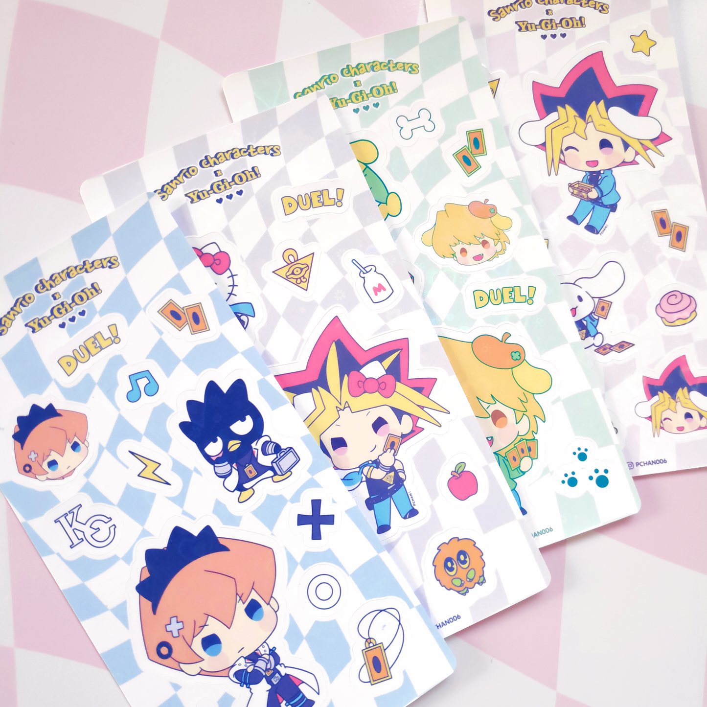 Sticker sheet SanrioxYu-Gi-Oh!