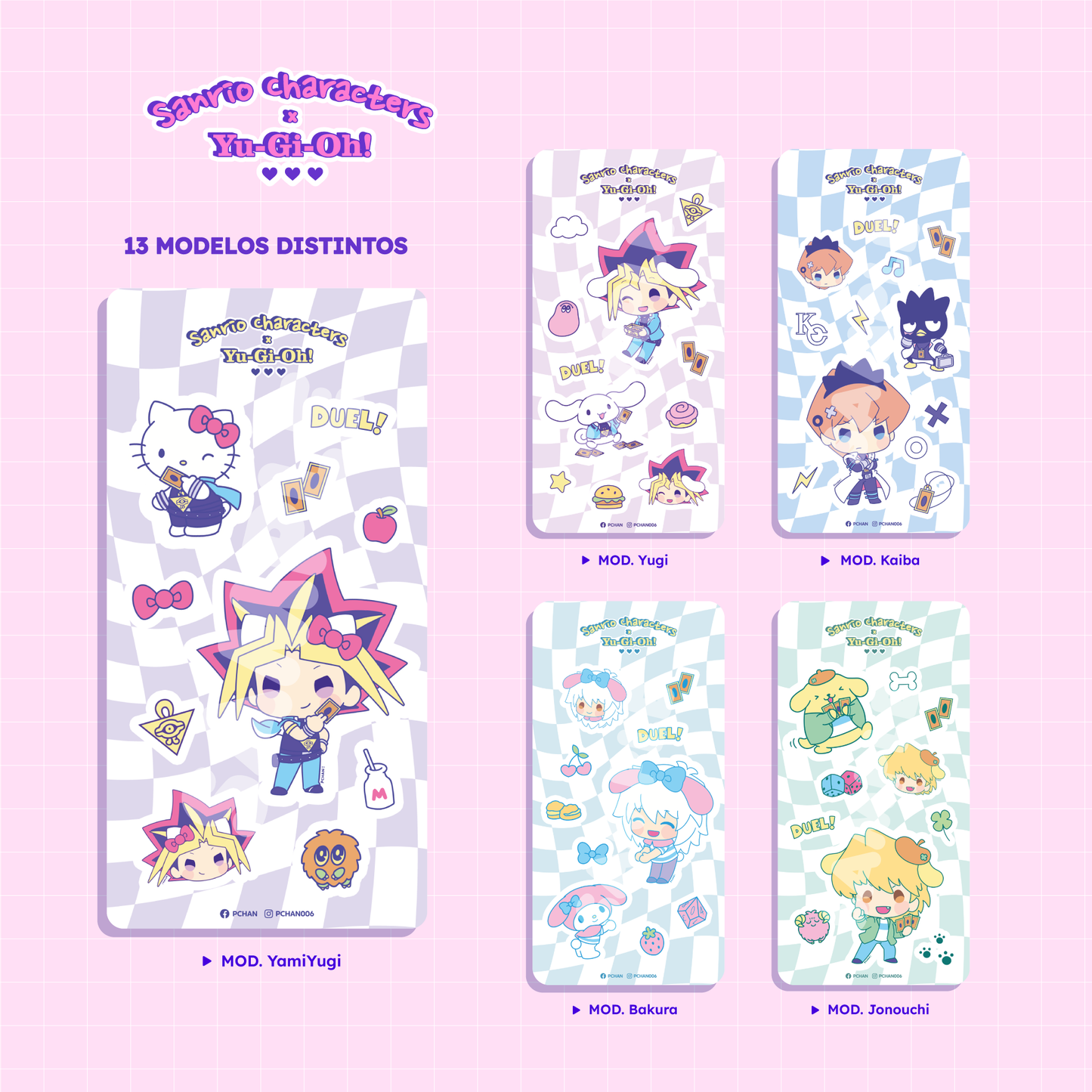 Sticker sheet SanrioxYu-Gi-Oh!