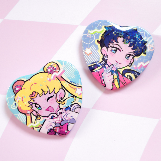 Boton holografico corazón Sailor Moon