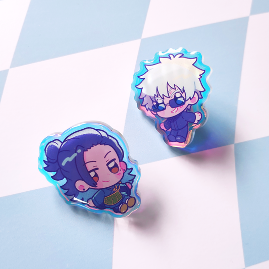 PREVENTA Pin de acrilico holografico Jujutsu Kaisen