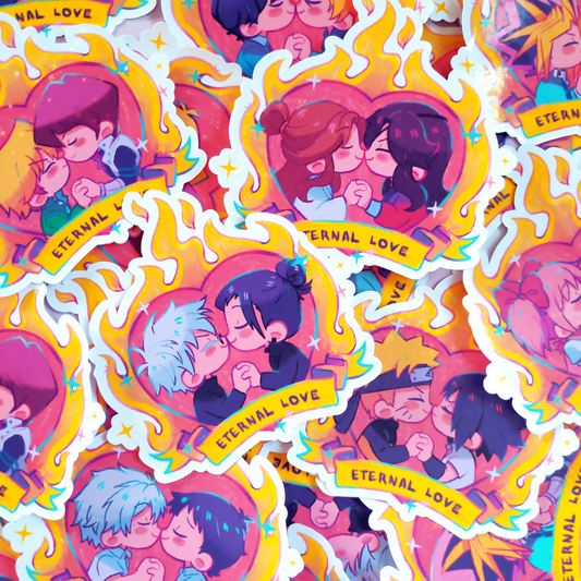 Sticker holografico Eternal Love