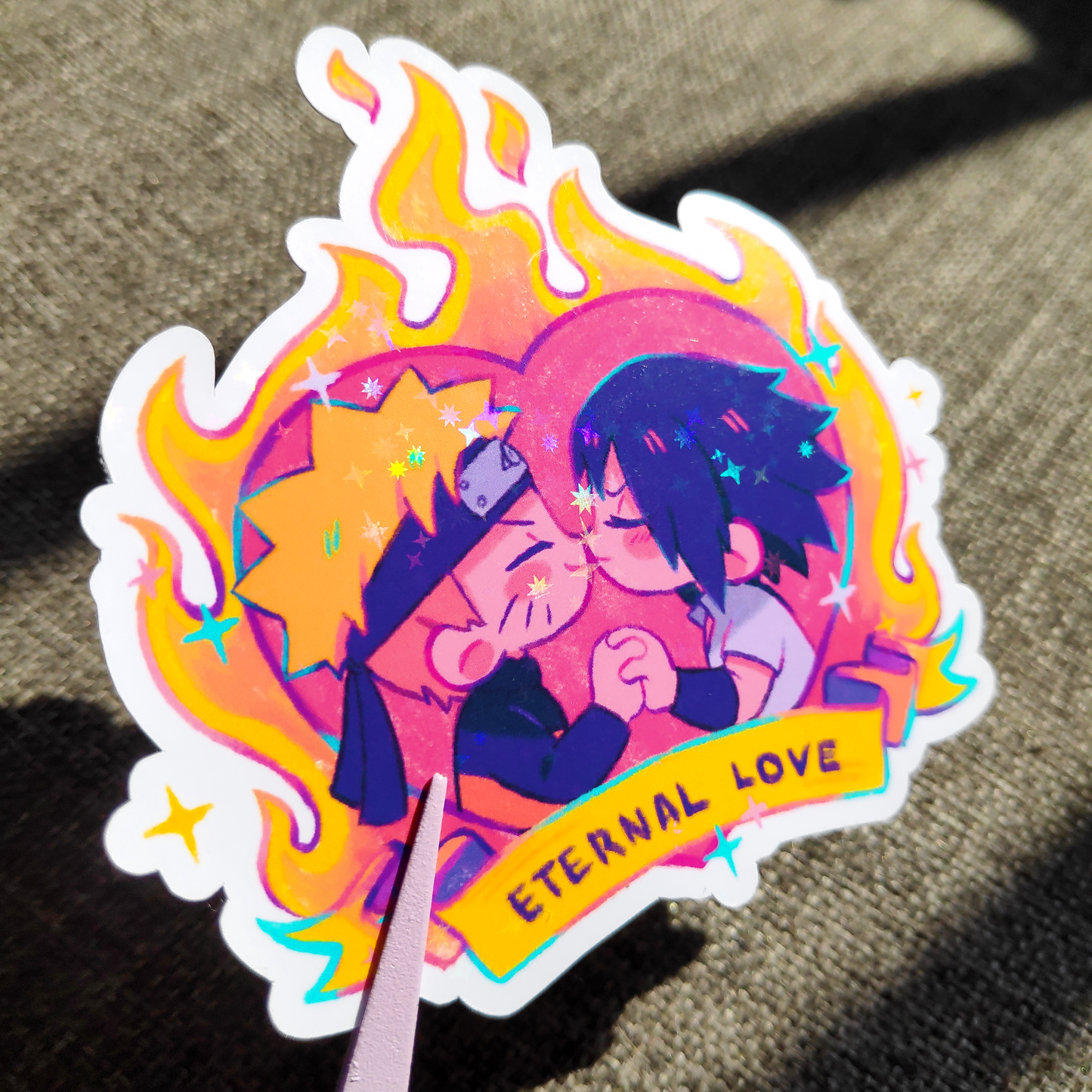 Sticker holografico Eternal Love