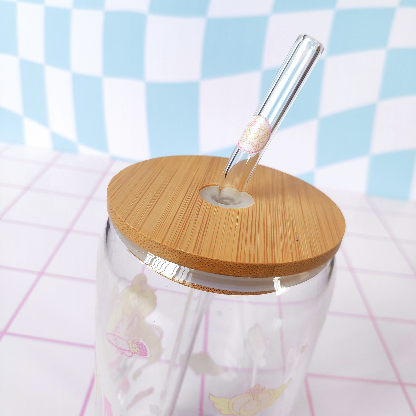 Vaso de vidrio Moon Pwr!